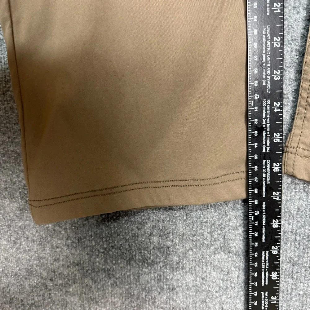 Prana Pants Mens 40x30 Inseam 27 Khaki Brion Slim Fit Stretch Nylon Blend Hiking